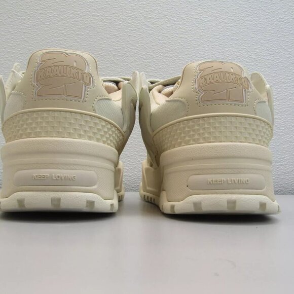 NEW KAALIXTO Women's Sneakers White Cream Bread Shoes Comfort Casual Size 9.5 - Picture 4 of 8
